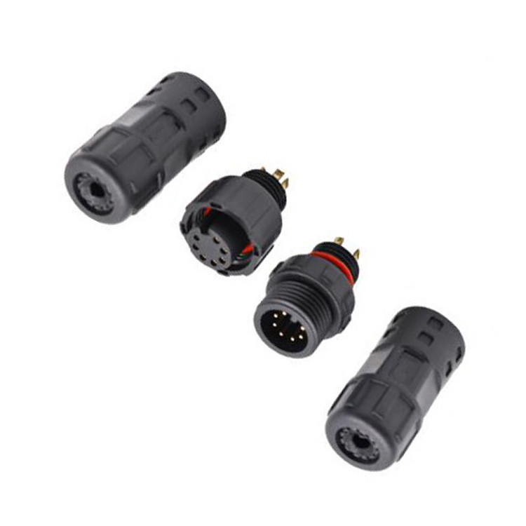 Factory Industrial Grade Waterproof 8 Pin Circular Connector M12 Female Molded Cable Lvds Display Connector