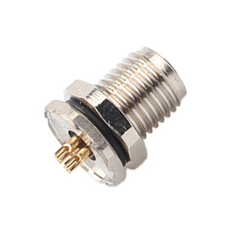 M5 Code-A 4Pin Industrial Circular Waterproof Connector Panel Flange PCB Male And Female Socket IP67
