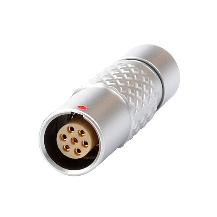 7 Pin Z4 B Series Circular Waterproof Connector Floating Socket Safe Push Pull Self Locking System