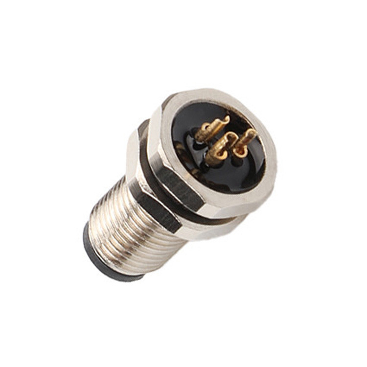 Circular Connector M5 Code-A 2Pin 3Pin 4Pin Industrial Connectors M5Z03AA0OCJ009-M5 Front Lock