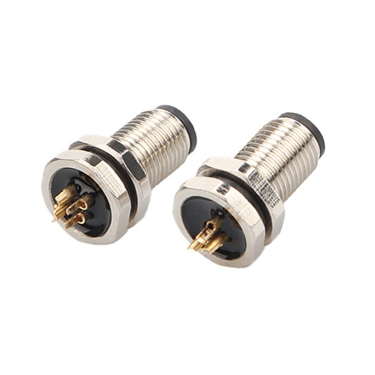 Circular Connector M5 Code-A 2Pin 3Pin 4Pin Industrial Connectors M5Z03AA0OCJ009-M5 Front Lock