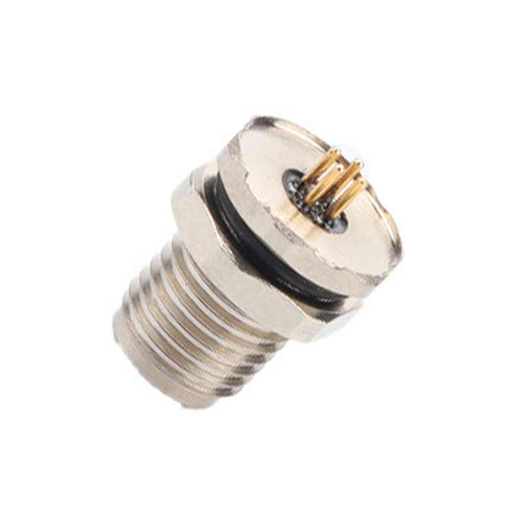 Factory Customized Circular Connector M5 code-A 4Pin Waterproof Series Female Mates with M5 panel flange PCB male socket