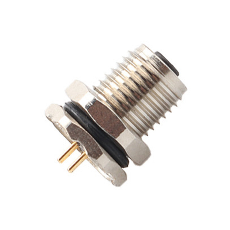 Factory Customized Circular Connector M5 code-A 4Pin Waterproof Series Female Mates with M5 panel flange PCB male socket