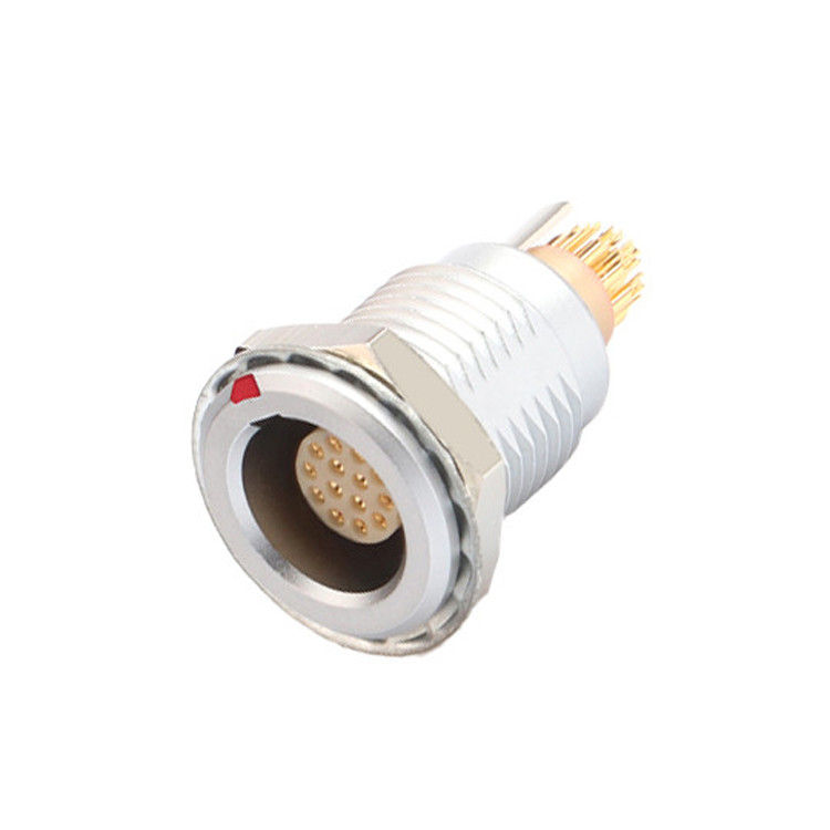 B Series Z5 14 pin With Grounding Pin Internal Fixation Push Pull Self Locking Connector