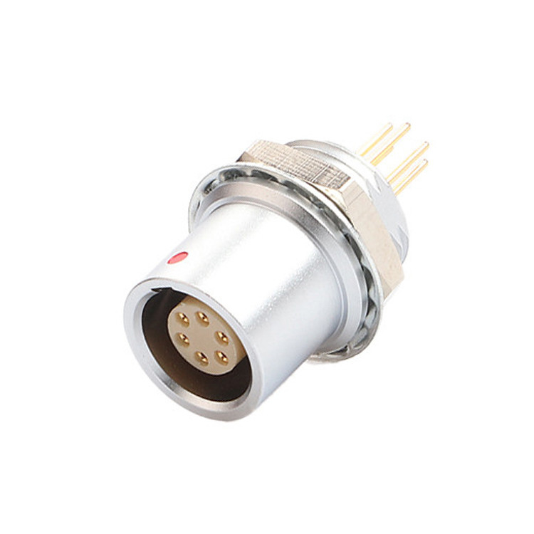 IP68 Push Pull Self Locking Industrial Control B Series Z6 6 Pin Female To 6 Pin Signal Sensor circular connector