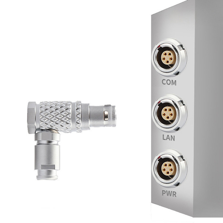 Factory Industrial Control Connector B Series T3 5Pin 90°Right Angle Circular Connector