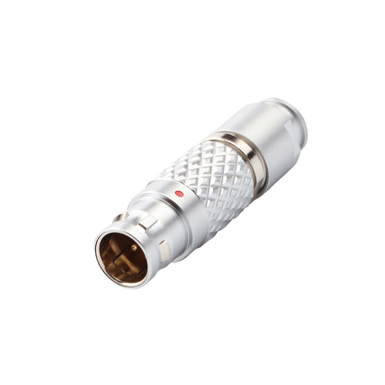 Push Pull Self Locking Industrial Circular Connectors LEB Series FGG.1B 7Pin Male Aviation Plug