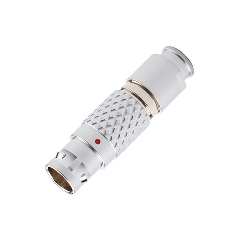 Push Pull Self Locking Industrial Circular Connectors LEB Series FGG.1B 7Pin Male Aviation Plug