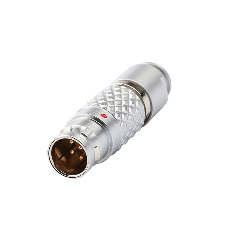 Push Pull Self Locking Industrial Circular Connectors LEB Series FGG.1B 7Pin Male Aviation Plug