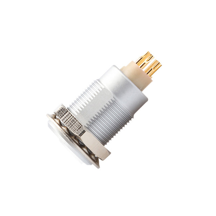 Push Pull Self Locking Z1 Series 6 pin circular connector Female Waterproof Industrial