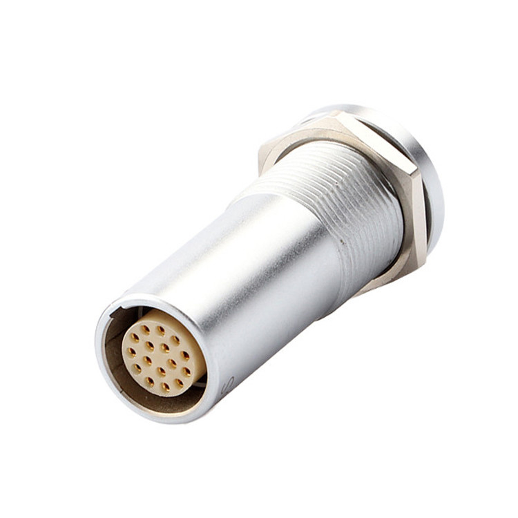 Military Industrial Medical Circular Connectors B Series Z19 16P Fixed Double Pass Nut Fixed Fixed Pins At Both Ends