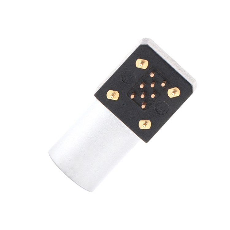 Indoor B Series Z11 8 Pin circular connector Angled Grounding Solder Fixed Socket 90° Angular Socket For Circuit Board