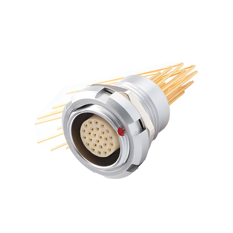 Multi-Core Type B Series Push Pull Circular Connector, 2~32 Core Welding Needle Core (Straight Or Angled)