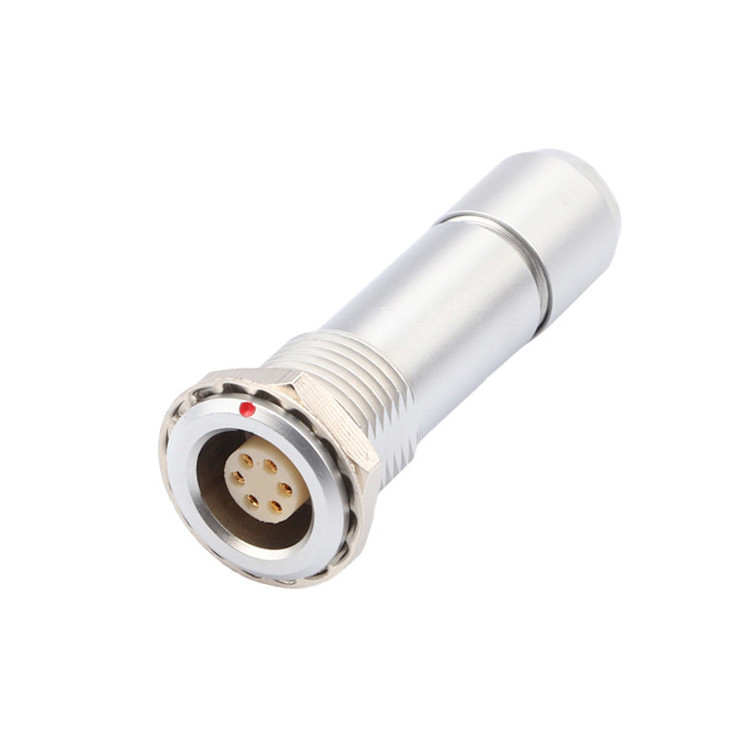 Universal Double Nut Cable Clamp Industrial Waterproof Circular Connector B Series Z10 6P Female