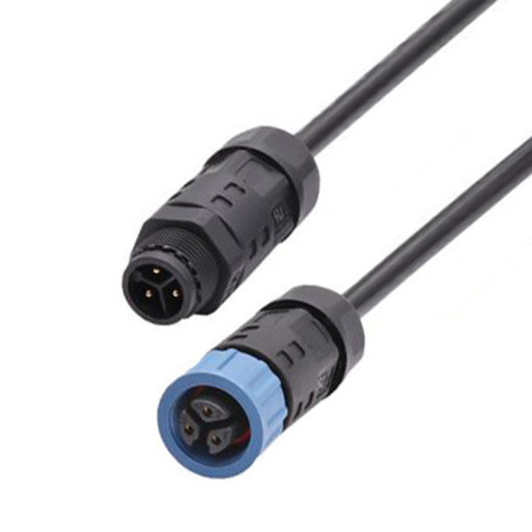 IP67 Waterproof M15 Industrial Circular Connector Solder Type Assembly Connector With 2 3 Pin