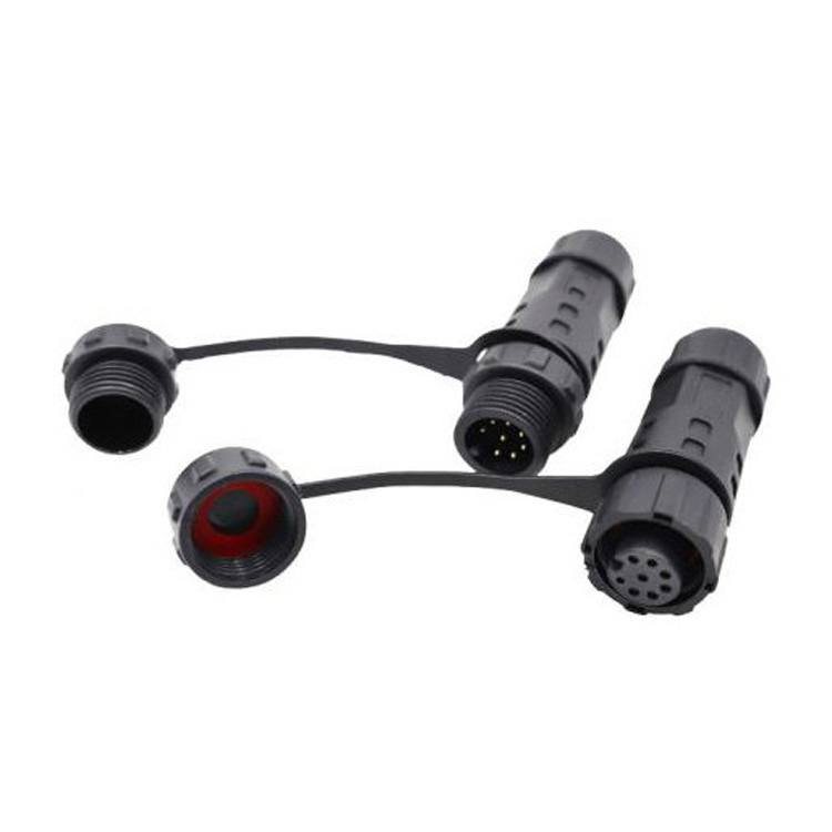 Factory Mini M12 8 Pin circular plug connector Waterproof Industrial IP67 Male / Female