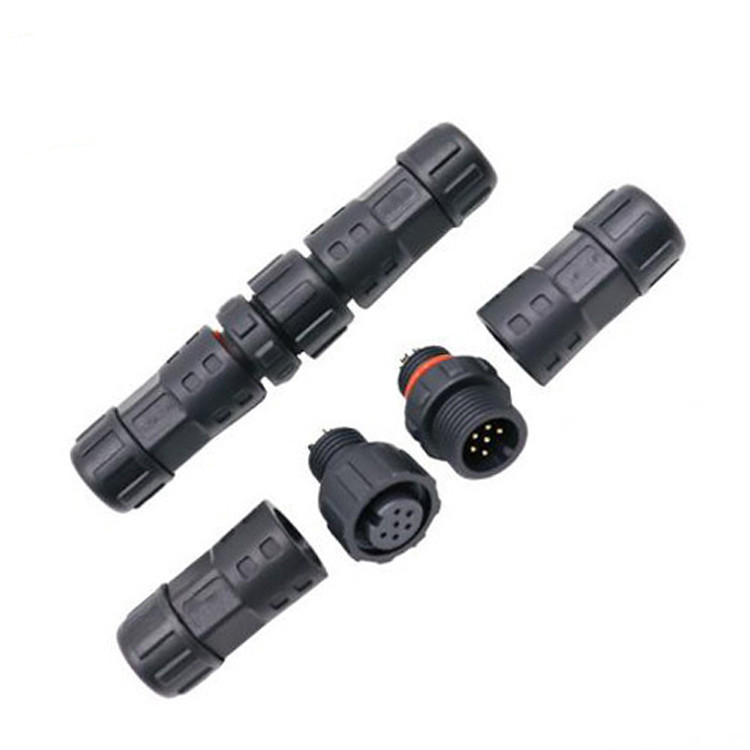 Factory Mini M12 8 Pin circular plug connector Waterproof Industrial IP67 Male / Female