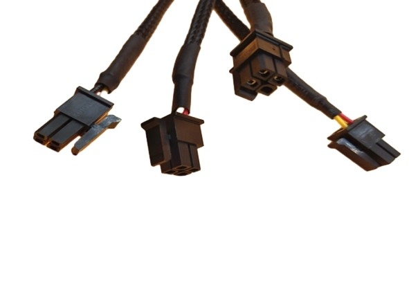 2*2p Molex 43025 Black Connector Micro Fit 3.0mm Pitch To 3pin Jst - Ph2.0 26awg Wire Harness