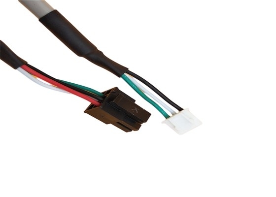 Pvc Wire Harness Micro Fit 3.0mm 2*2p Molex 43025 Black Connector To 4 Pin Jst - Xh 2464