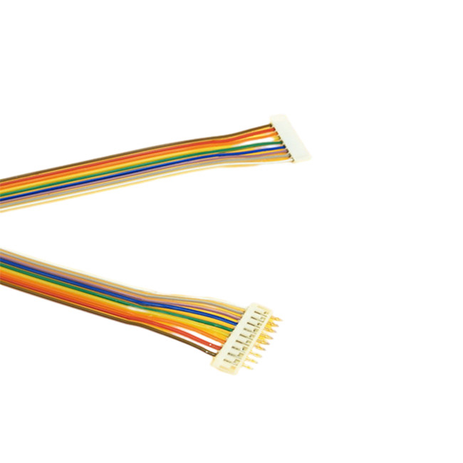 Electronic Flat Rainbow Ribbon Cable , 2.0mm Pitch Connector Flat Connector Cable