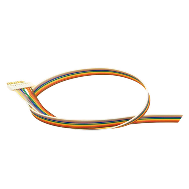 Electronic Flat Rainbow Ribbon Cable , 2.0mm Pitch Connector Flat Connector Cable