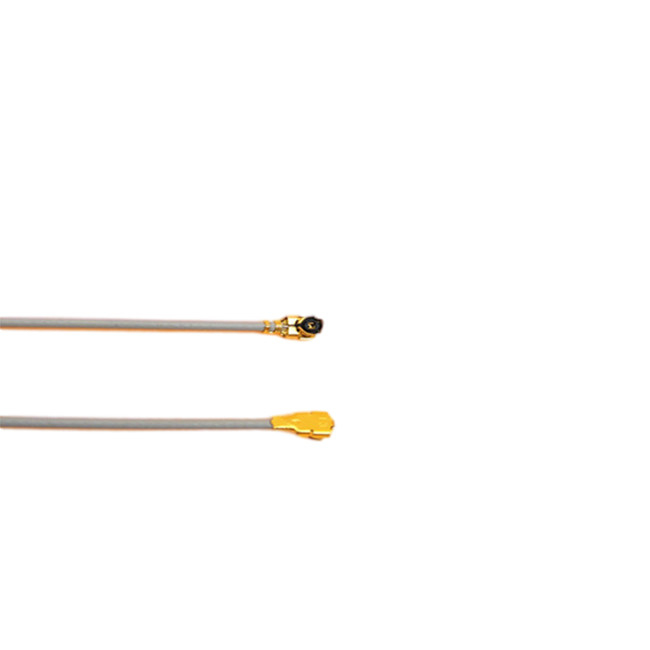 UFL male to UFL male connector with micro 1.13 grey pigtail rf cable