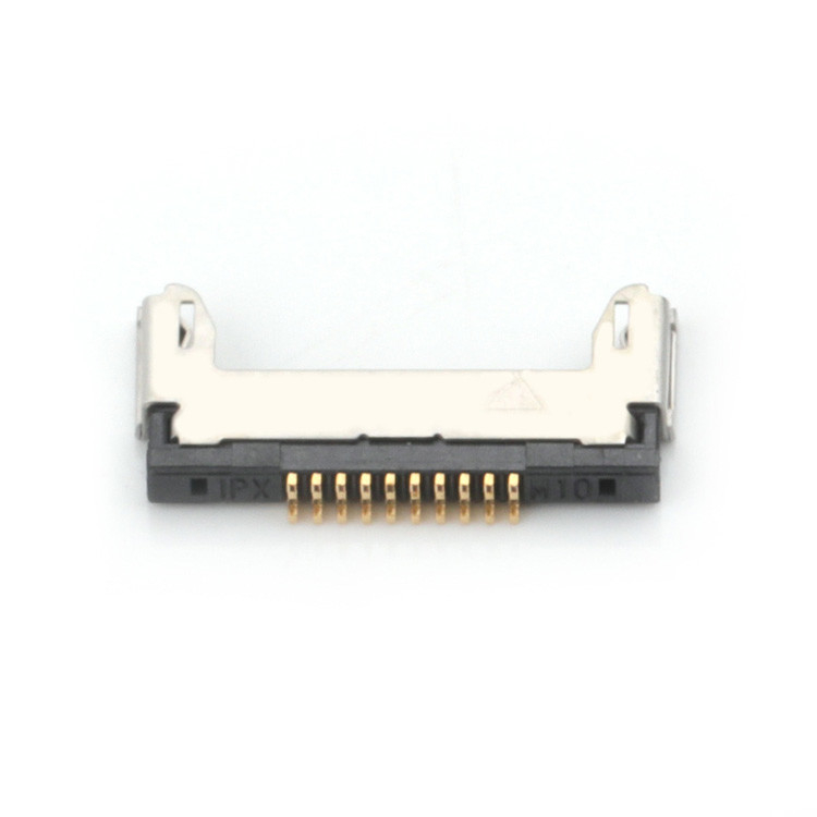 Micro coaxial cable assembly 20345-010T32R with 0.4 mm pitch and horizontal mating type10-pin LVDS micro-coaxial connect