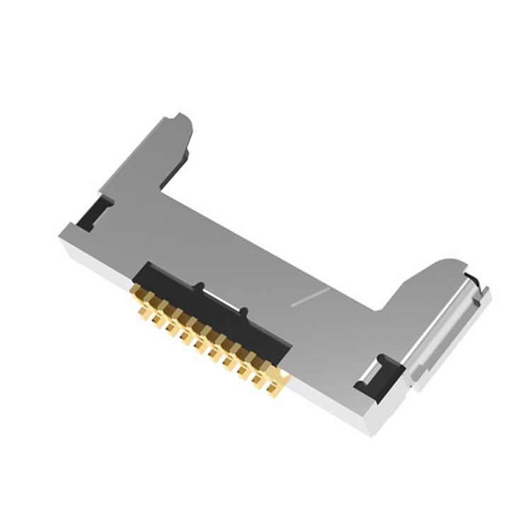 Micro coaxial cable assembly 20345-010T32R with 0.4 mm pitch and horizontal mating type10-pin LVDS micro-coaxial connect