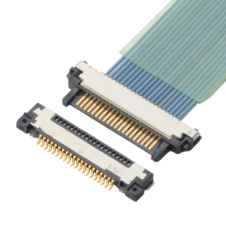 Factory Board Side Micro Coaxial Cable Connector Is Right Angle Type
