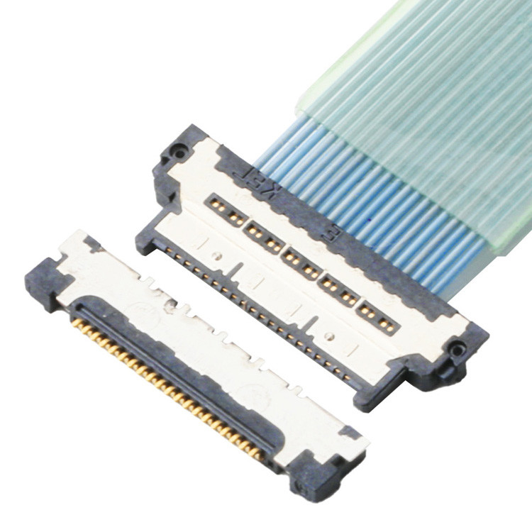 Factory Board Side Micro Coaxial Cable Connector Is Right Angle Type