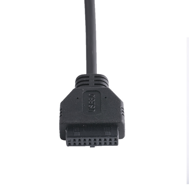20P Female USB 3.0 Type-C to IDC Adapter Cable Internal Resistor Black PVC Wire OEM ODM