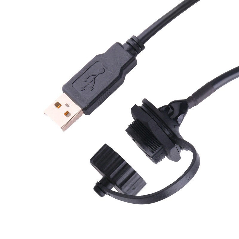 USB 2.0 A Female Connector With Shield And Cap To USB 2.0 A Usb Cables Made To Measure