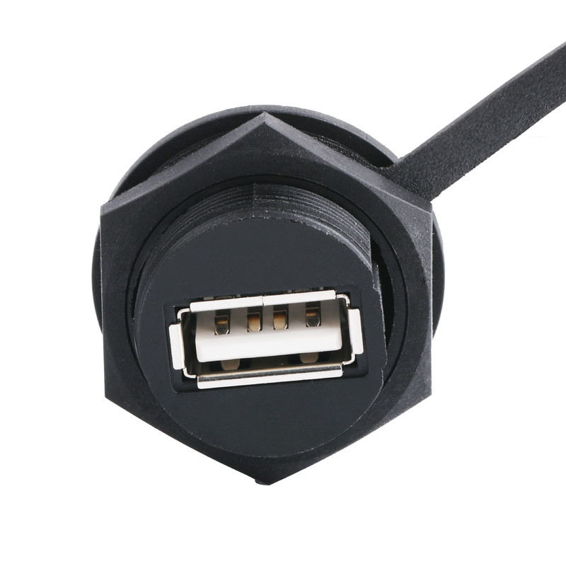 USB 2.0 A Female Connector With Shield And Cap To USB 2.0 A Usb Cables Made To Measure