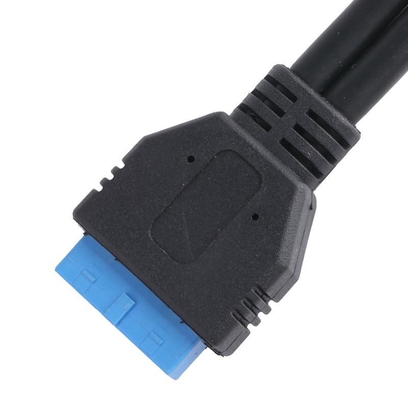 USB 3.0 Front Panel Motherboard 19/20 Pin Cable To USB Female Splitter Adapter Extension Connector