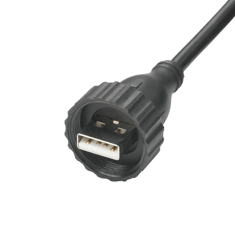 USB2.0 A Type Male Type M Waterproof Interface TO USB2.0 Cable Industrial Fixed Data Connection Cable for Vehicle