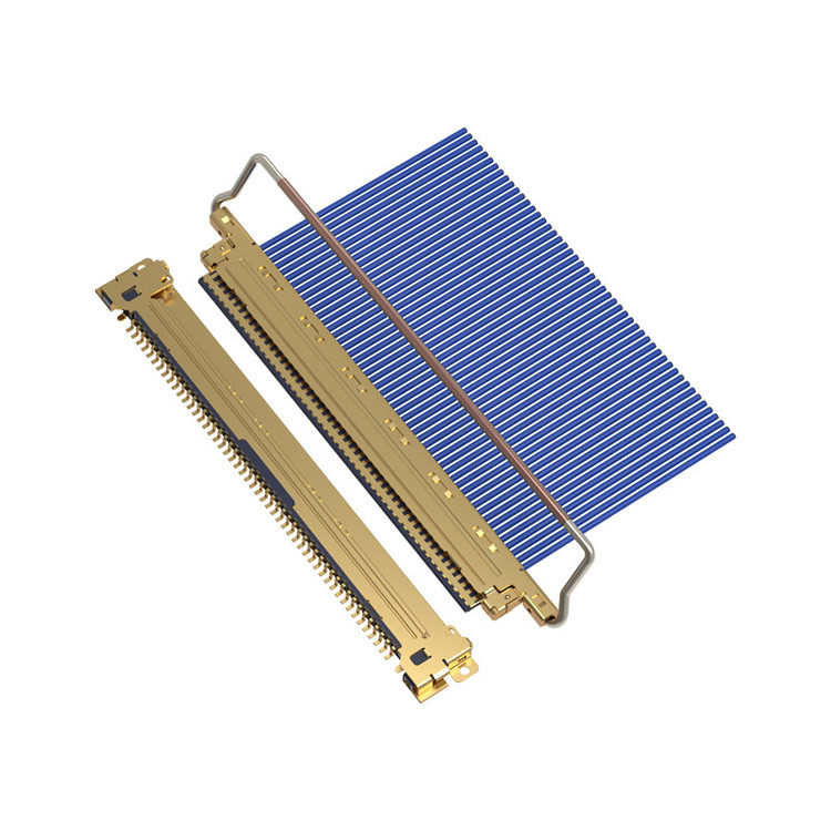 CABLINE-VS 20453-250T-03S 50-Pin Micro-Coaxial Connector With A 0.5mm Pitch, Featuring A Horizontal Mating Type