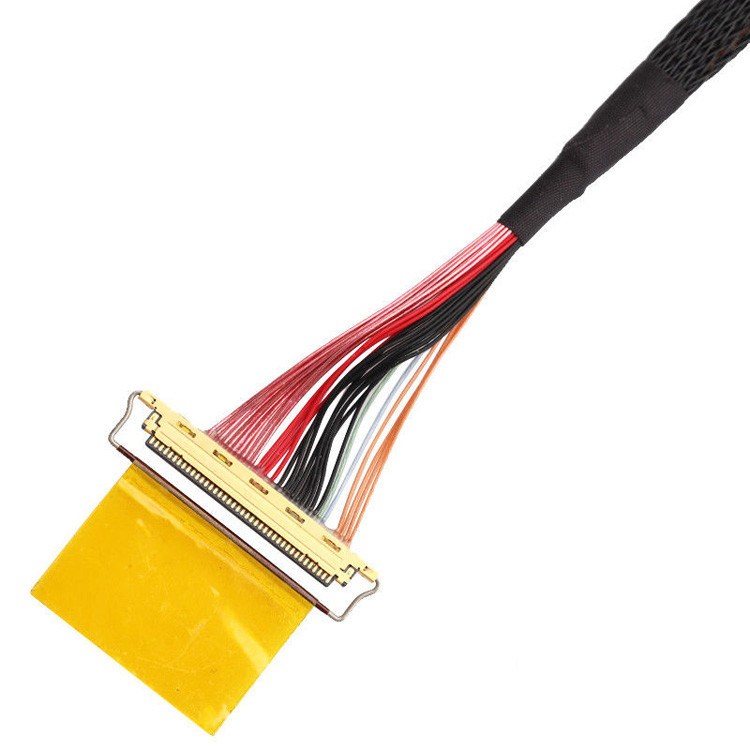 Factory 36AWG Lvds Cable Assembly I Pex 20453-240t-01 To 20453-240t-01 40P 0.4mm Pitch