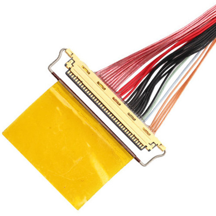 Factory 36AWG Lvds Cable Assembly I Pex 20453-240t-01 To 20453-240t-01 40P 0.4mm Pitch