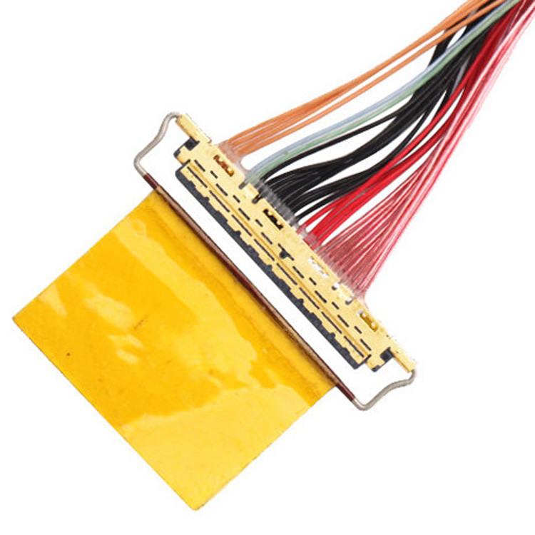 Factory 36AWG Lvds Cable Assembly I Pex 20453-240t-01 To 20453-240t-01 40P 0.4mm Pitch