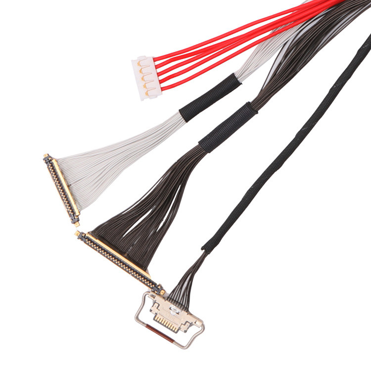 I-PEX 20531-034T-01 With A 0.25mm Pitch Customized Cable To 20633-210T-02S With The Same 0.25mm Pitch