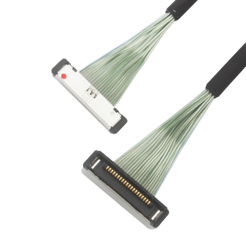 0.4mm Pitch IPEX 20380-R20T-06 Micro Coaxial Cable lvds connector cable 20P 0.4mm pitch