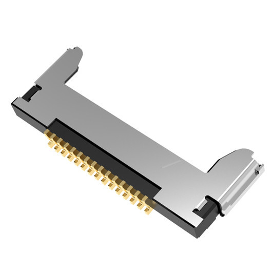 Micro Coaxial Cable Assembly 20345-015T-32R With 15 Pins, Featuring A 0.4mm Pitch And A Horizontal Mating Type Microcoax