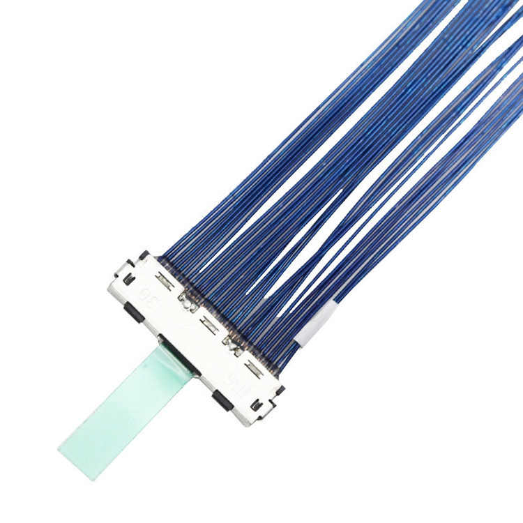 30-Pin LVDS Micro Coaxial Cable With 0.5mm Pitch,  Connector, Designated As DF80D-30P-0.5SD