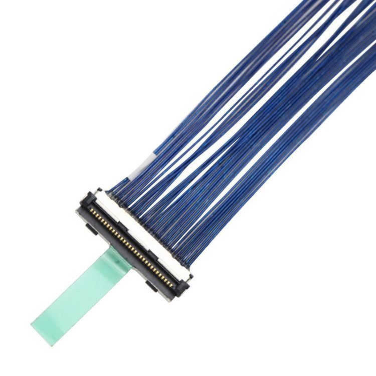 30-Pin LVDS Micro Coaxial Cable With 0.5mm Pitch,  Connector, Designated As DF80D-30P-0.5SD
