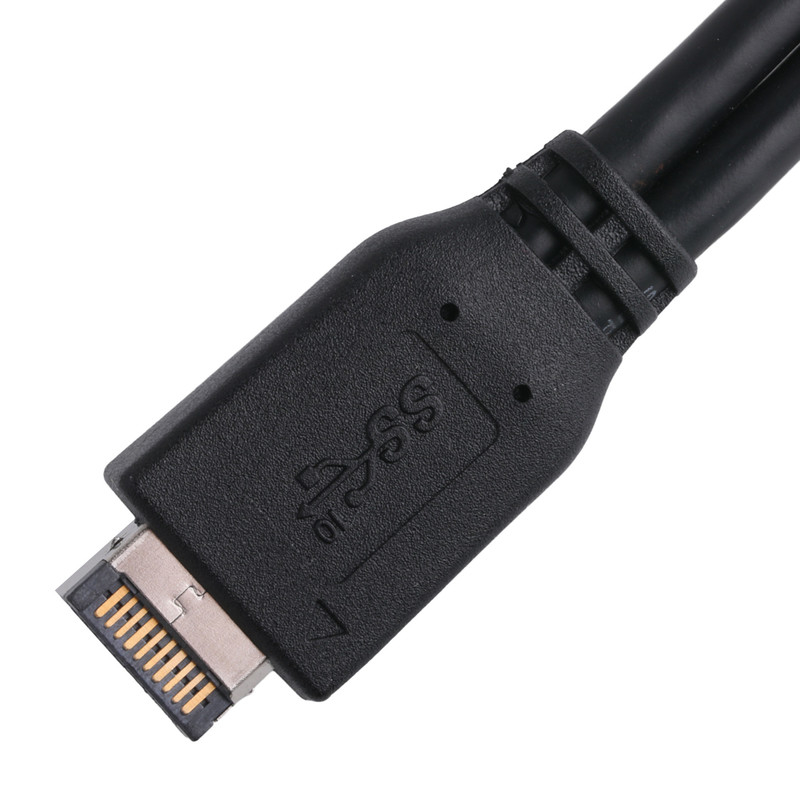 Computer Motherboard Power Cable USB 3.1 Type-E Male To IDC20P Male Adapter Cable 20-Pin Extension Cable
