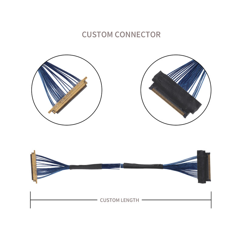 LVDS JAE Micro Coaxial Cable FI JT40C CSH1 To HD1P040MA1 For Use In Virtual Reality Devices