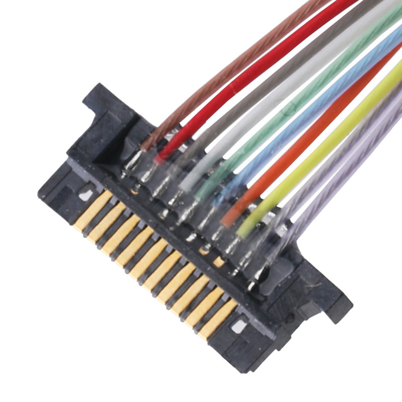 Lvds Coaxial Cable Connector For Lcd Monitor DW-5 20598-010T-02 0.5mm Pitch 10 Pin