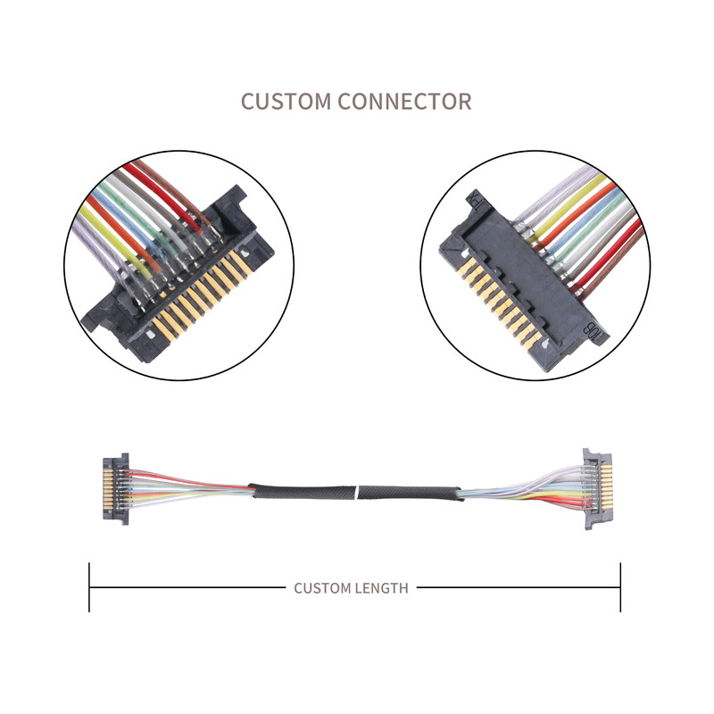 Lvds Coaxial Cable Connector For Lcd Monitor DW-5 20598-010T-02 0.5mm Pitch 10 Pin