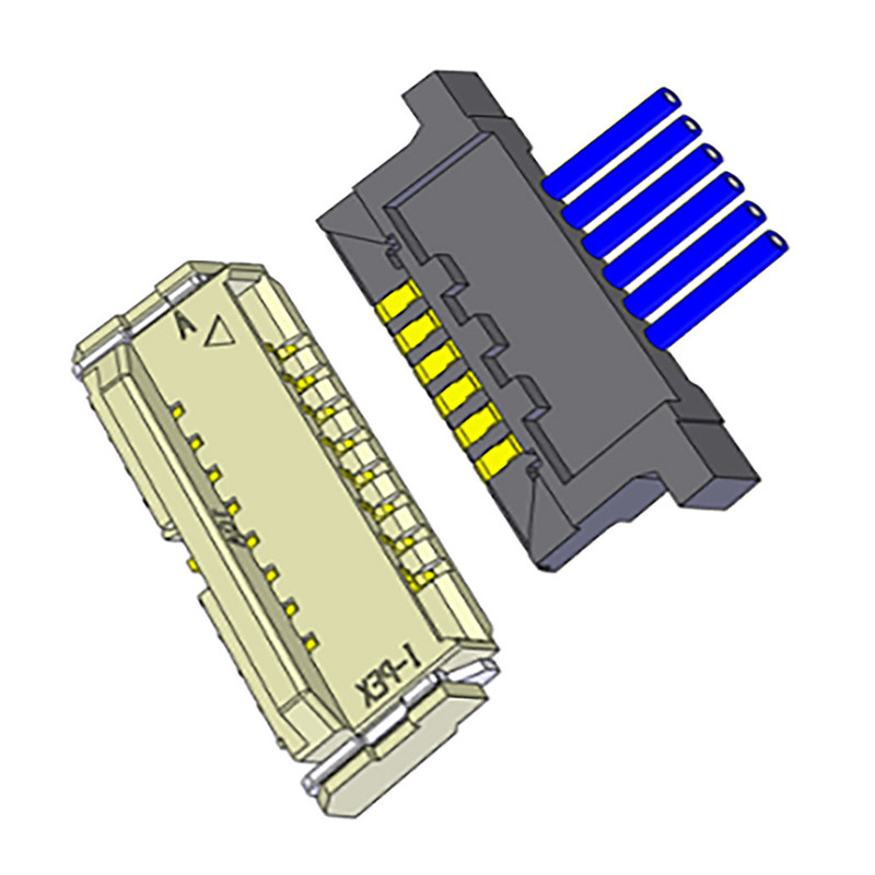 Lvds Coaxial Cable Connector For Lcd Monitor DW-5 20598-010T-02 0.5mm Pitch 10 Pin