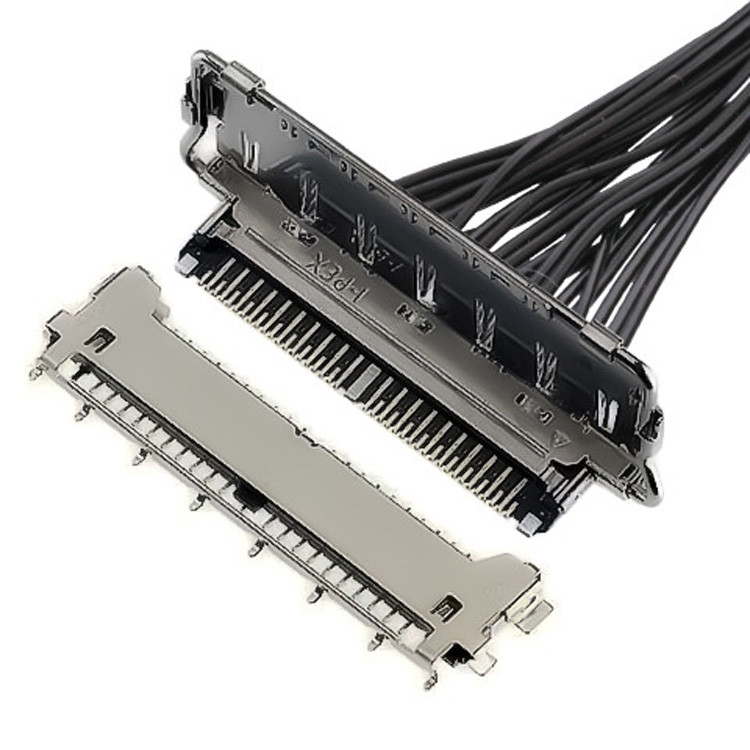 Horizontal Mating Type Micro-Coaxial Connector Lvds Connector Types 40 Pin Lvds Connector 20977-040T 040E 01